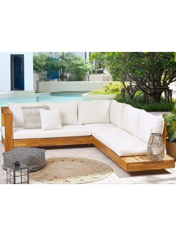 Beliani 2-tlg Lounge Set MARETTIMO in Braun/Weiß