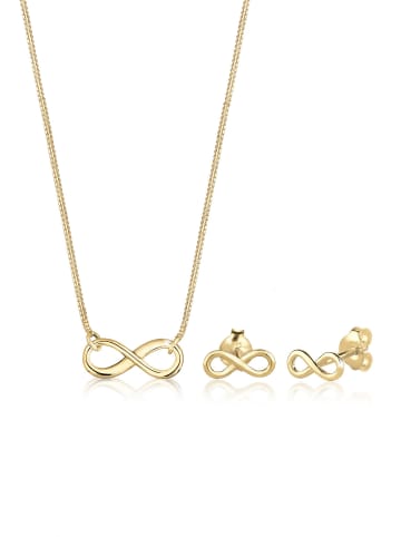 Elli Schmuckset 375 Gelbgold Infinity in Gold