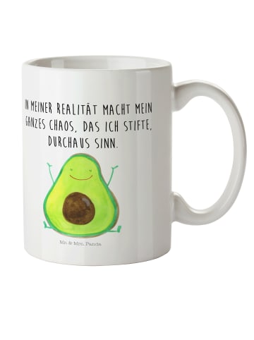 Mr. & Mrs. Panda Kindertasse Avocado Glücklich mit Spruch in Weiß