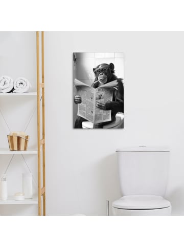 MuchoWow Leinwand bilder Zeitung Affe (BxH)