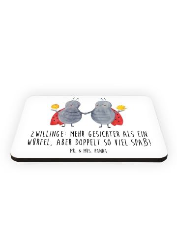 Mr. & Mrs. Panda magnet Zwillinge Spaß mit Spruch in Weiß