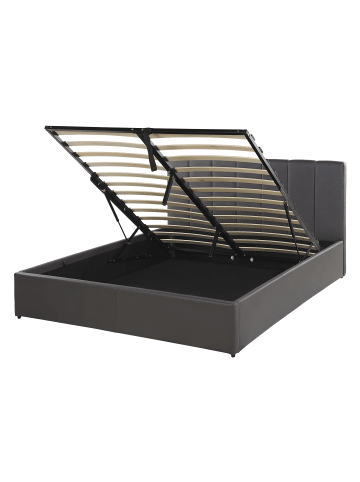 Beliani 2-tlg Doppelbett DREUX in Grau