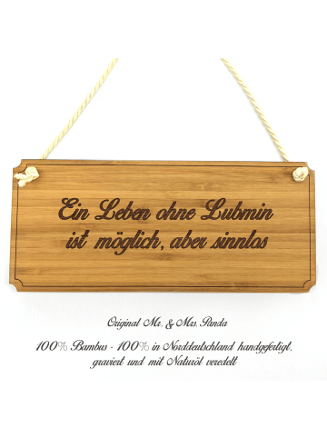 Mr. & Mrs. Panda Türschild Lubmin mit Spruch in Keine Angabe