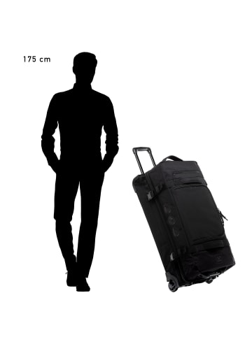 SONS OF ALOHA Reisetasche Reisetasche mit Rollen groß | Duffle 80 cm XXL 140L in schwarz