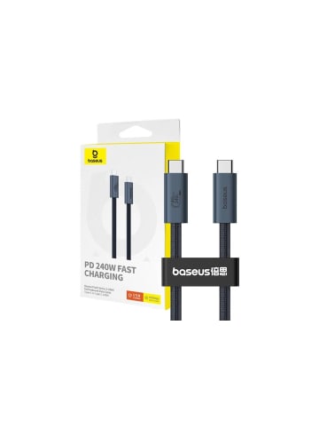 Wisam® USB-C – USB-C Ladekabel 240W PD 8K 60Hz 1m Schwarz