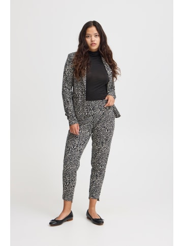 ICHI IHKATE PRINT PA25 regular fit in Black Ikat aop