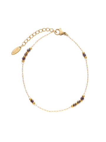 grassland Women Chain Bracelet in Gold Purple