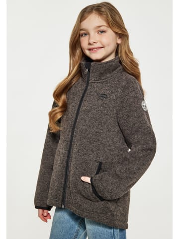 Schmuddelwedda Mädchen (Kids) Strickfleecejacke in Grau Melange
