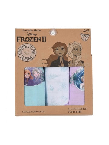 Disney Frozen 3er-Set: Unterhosen Elsa Anna in Mehrfarbig