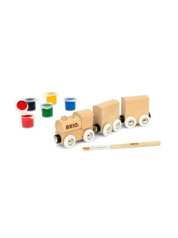 Brio Aktionsspiel BRIO World - Holzzug zum Anmalen Ab 5 Jahre in bunt