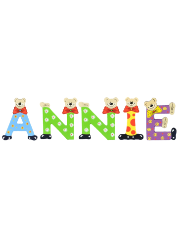 Playshoes Deko-Buchstaben "ANNIE" in bunt