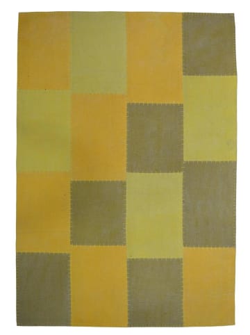 Kayoom Kurzflor Teppich Lyrical 110 in multi - gelb - rechteckig