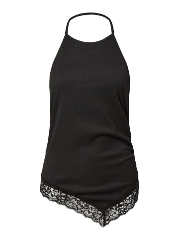 Pieces Neckholder-Top in Black