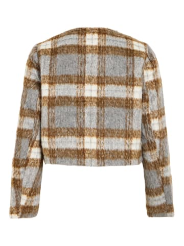 Vila Jacke in Dark Grey Melange