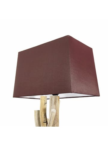 Licht-Erlebnisse Wandlampe (B)30 x (L)20 x (H)65 cm in Holz (Natur) Rostrot