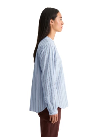 Marc O'Polo Streifen-Tunikabluse regular in Medium Blue