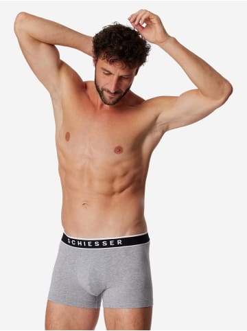 Schiesser Retro Short / Pant 95/5 Cotton in Schwarz / grau
