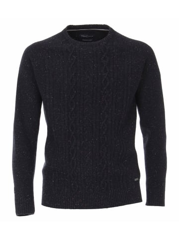 CASAMODA Rundhalspullover für Herren in blau