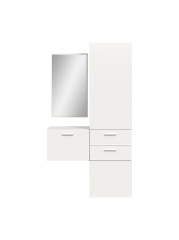 ebuy24 Garderobenmöbel Vaga (3-teilig) Weiß 104 x 36 cm