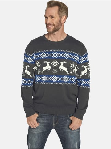 Jan Vanderstorm Pullover TORE in grau gemustert