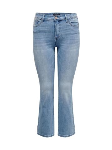 ONLY Carmakoma Curvy Schlaghosen Jeans Plus Size Skinny Denim Flared Pants in Blau