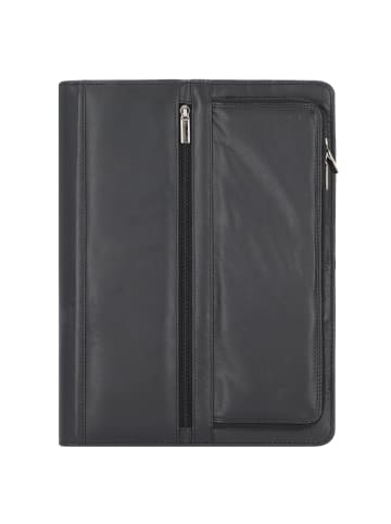 Alassio Carpo Schreibmappe Leder 36 cm in schwarz