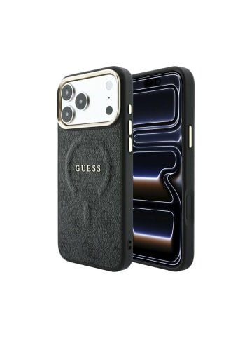 Guess Guess Embossed 4G kompatibel mit iPhone 18 Pro Max und 17 Pro in Schwarz