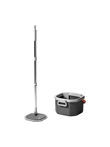 relaxdays Wischmopp-Set in Grau - 6 l