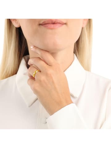 Amor Ring Edelstahl, IP gold in gold