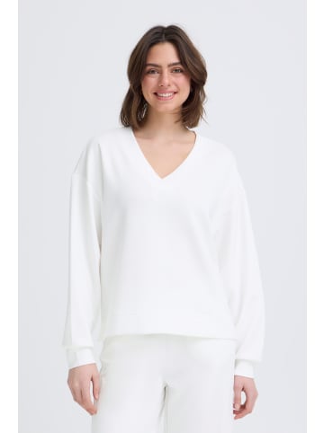 Fransa Sweatshirt FRAURORA Loose fit in Whisper White