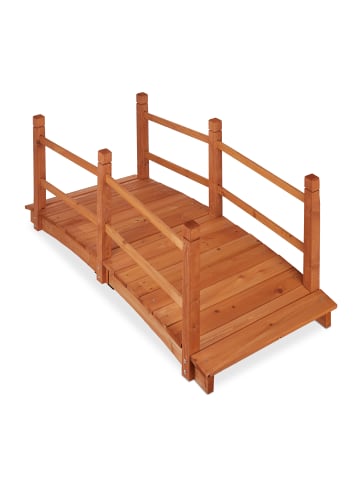 relaxdays Teichbrücke in Orange