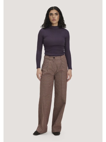 Hessnatur Hessnatur Tweed-Hose Wide Leg Relaxed aus reiner Bio-Baumwolle in wildrose