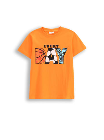 Coccodrillo T-Shirt mit kurzen Ärmeln in orange