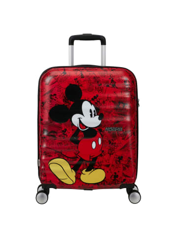 American Tourister Wavebreaker Disney - 4-Rollen-Kabinentrolley 55 cm (rot) in mickey comics red
