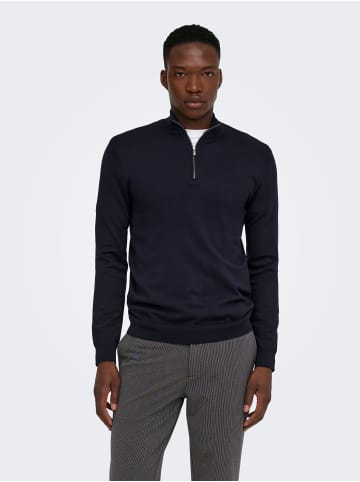 ONLY & SONS Strickpullover in Dark Navy 1