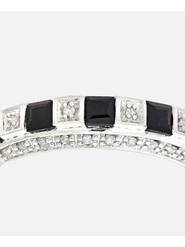 Diamant L'éternel Eternity-Ring aus 375 Weißgold mit Diamant mit Saphir