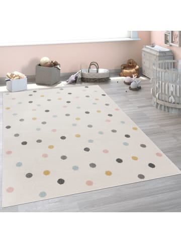 KADIMA DESIGN Kinderteppich Punkte Kinderzimmer in Mehrfarbig