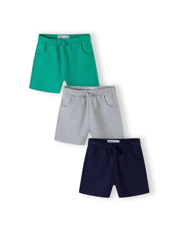 Minoti 3er-Set: Shorts 17FLEECE 29 in dunkelblau
