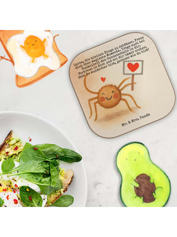 Mr. & Mrs. Panda Untersetzer Glas Spinne Agathe Motivation Desig... in Weiß