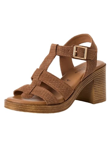 Tamaris Sandalette in BROWN STRUCT.