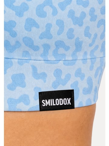 SMILODOX LEO Sport BH Velvara in Hellblau Leo