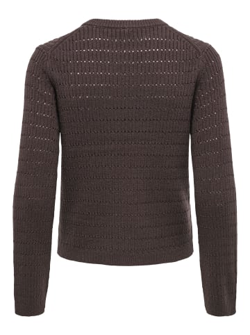 ONLY Strickpullover in Seal Brown