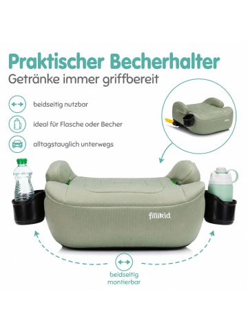 fillikid Sitzerhöhung mit verlängerbarer Isofix i-size Exklusiv in Mint