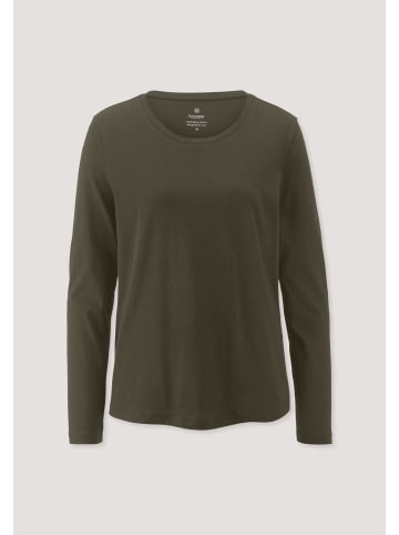 Hessnatur Hessnatur Longsleeve Relaxed aus Regenerative Organic Cotton (ROC) in vintage oliv