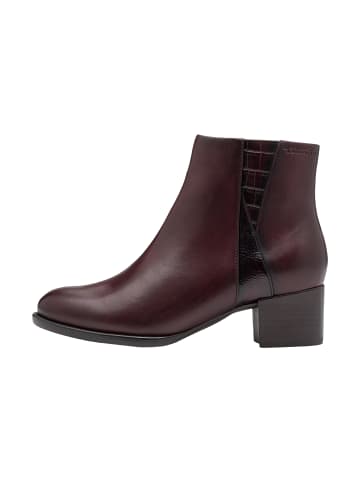 Tamaris Stiefelette mit Lederabsatz Merlot