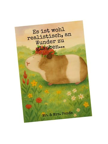 Mr. & Mrs. Panda Grußkarte Meerschweinchen Weisheit Design mit S... in Weiß