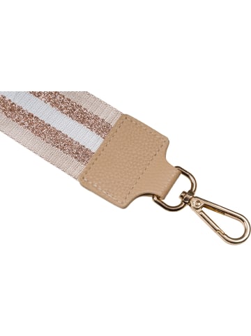 styleBREAKER Taschengurt in Beige-Rosegold