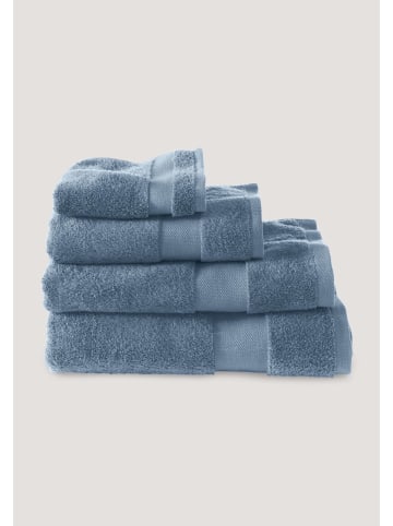 Hessnatur Frottier Handtuch in stahlblau