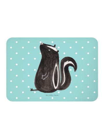 Mr. & Mrs. Panda magnet Stinktier Sitzen ohne Spruch in Türkis Pastell