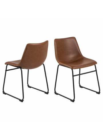 ebuy24 Esszimmerstuhl Oregon Braun 2er Set